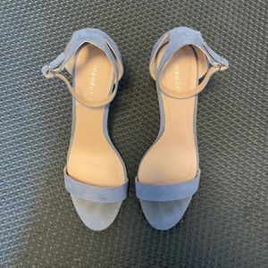 Madden girl light blue ankle strap heels